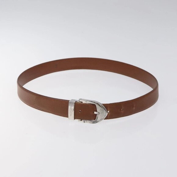 LOUIS VUITTON Belt Leather 2Set Black Brown LV Auth bs25969 - Picture 2 of 11